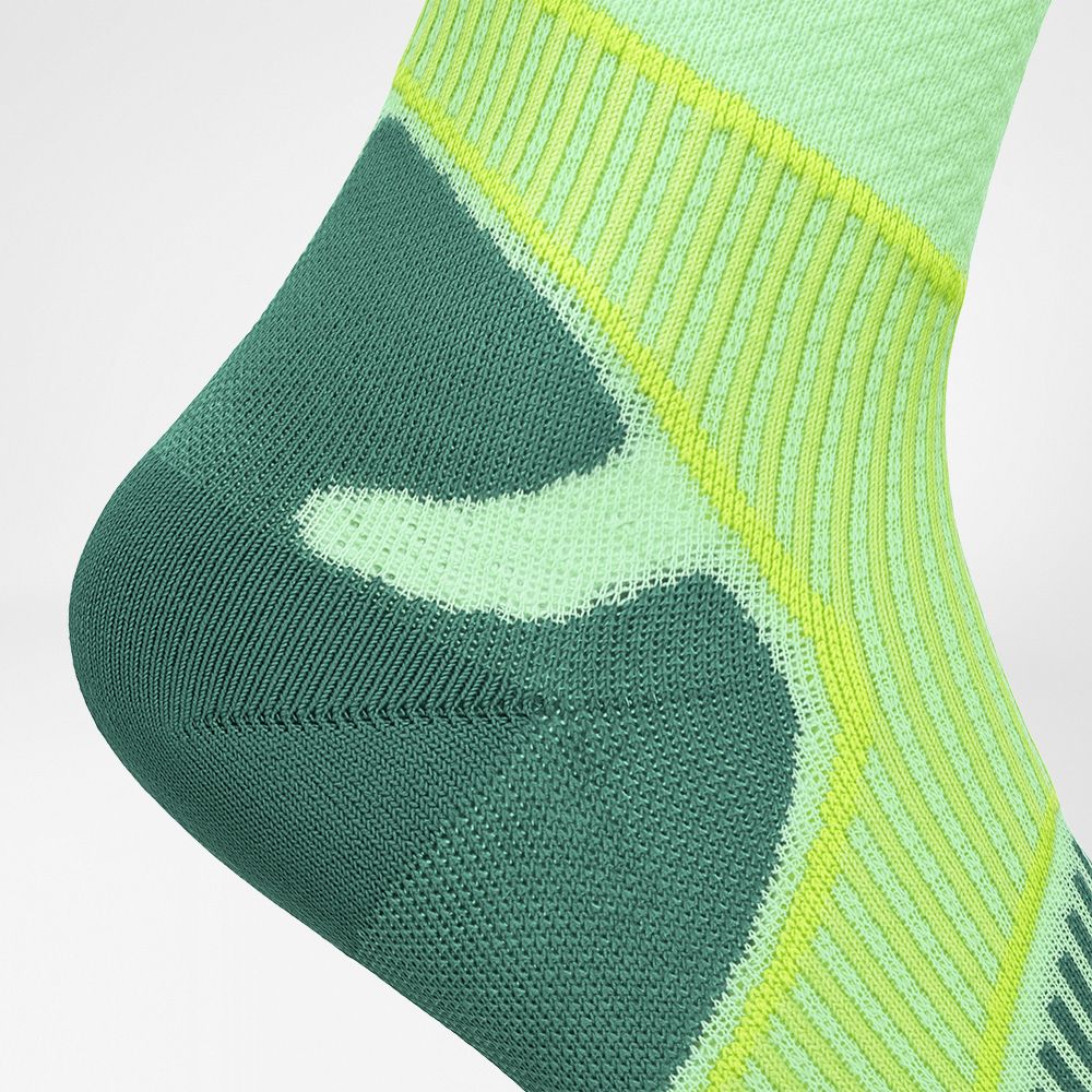 Detailansicht der Fersenschutzzone der Trekkingsocken