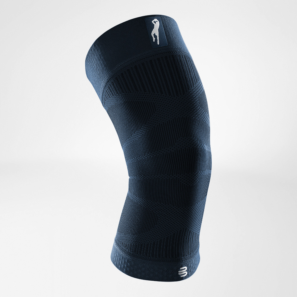 Knee Sleeve Dirk Nowitzki Vorderansicht freigestellt Komplettansicht der Knee Sleeves Dirk Nowitzki Edition