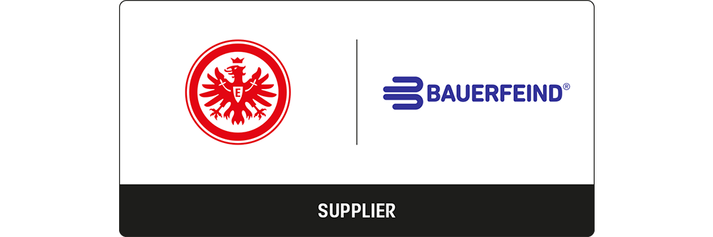 Logo der Sportpartnerschaft zwischen Bauerfeind und Eintracht Frankfurt