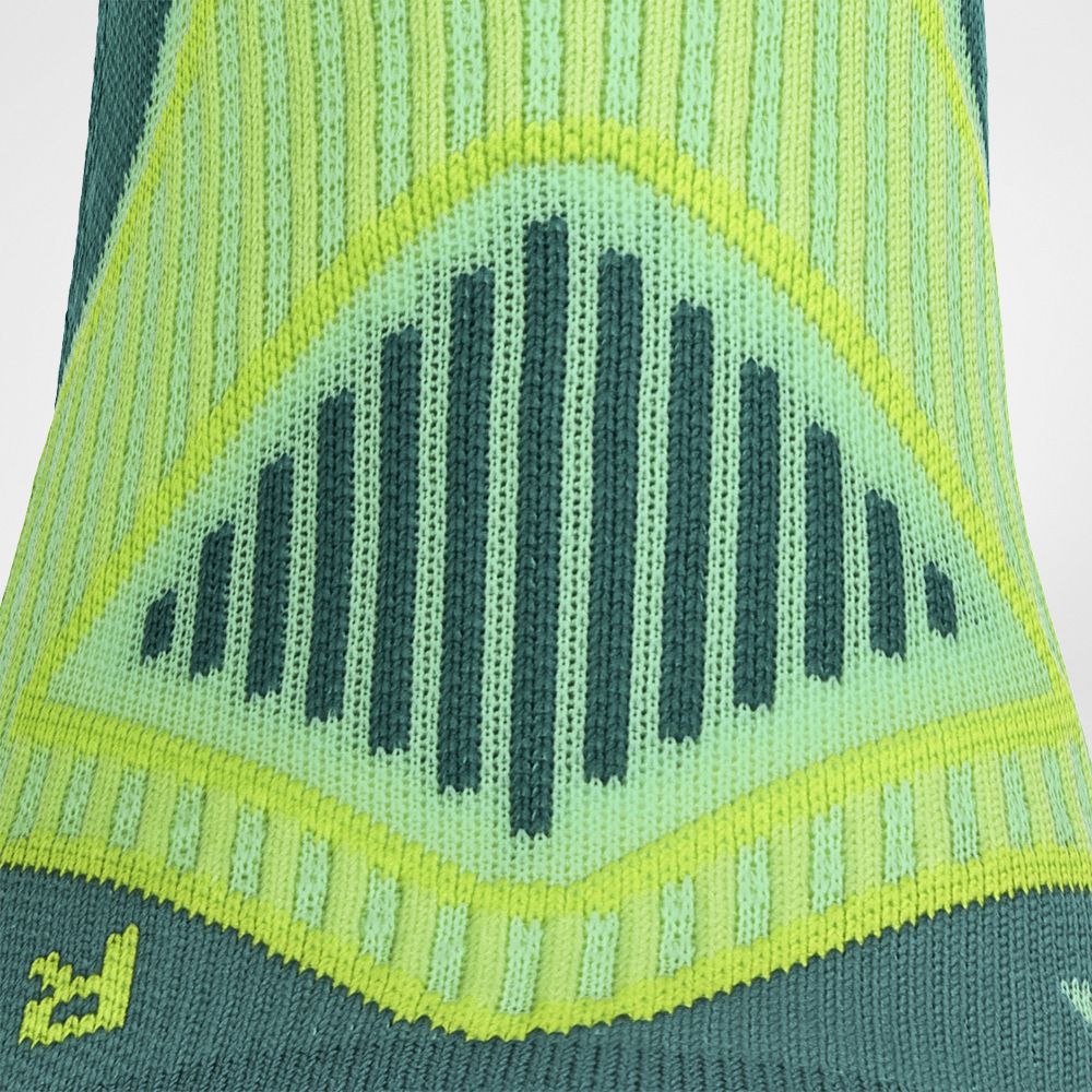 Detailansicht des Spannschutzes der Trekkingsocken