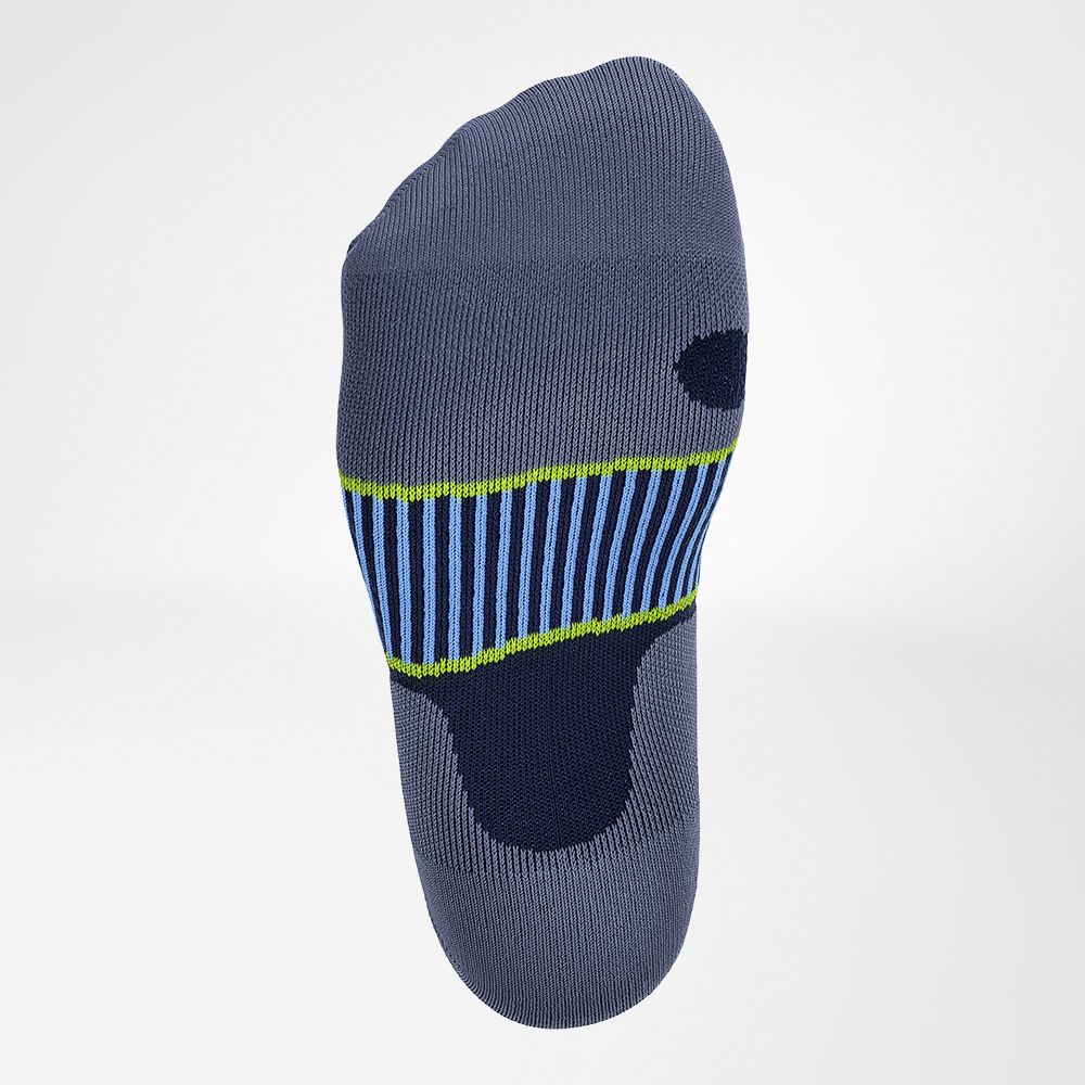 Produktansicht kurze Laufsocken von unten