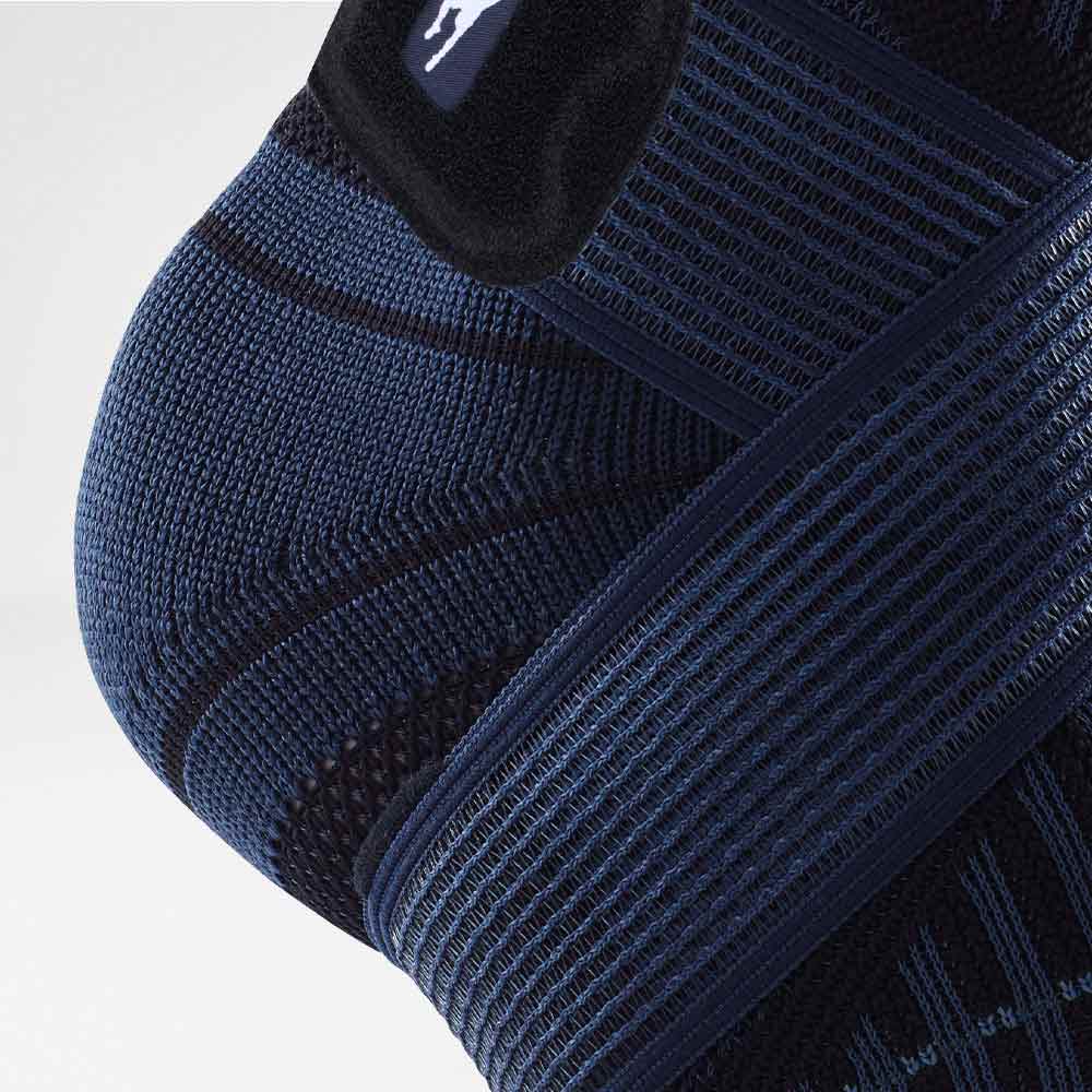 Sprunggelenkbandage Dirk Nowitzki Detail Taping Technology Detailansicht des Fersenbereiches der blauen Dirk Nowitzki Edition der Spunkgelenkbandage